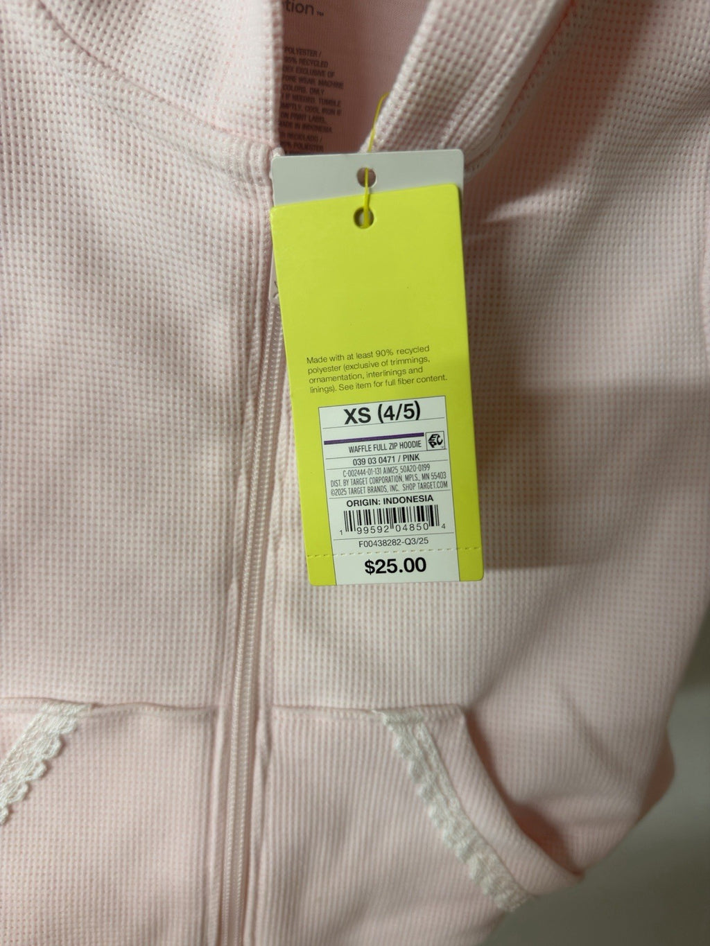 All In Motion Waffle Full Zip Hoodie For Girls