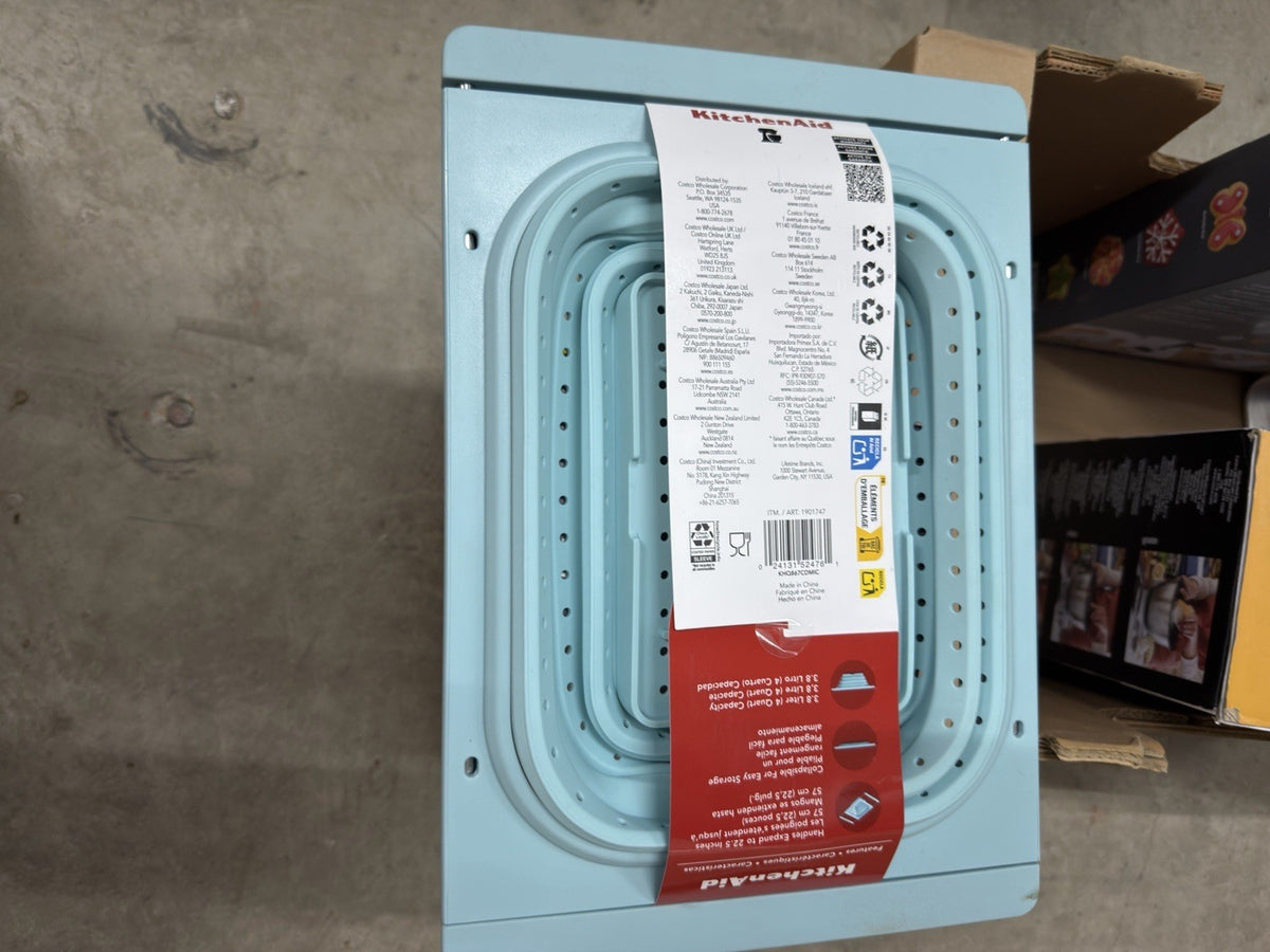 KitchenAid Collapsible Colander Blue