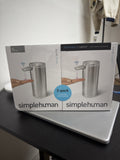 simplehuman 9oz Automatic Sensor Pump - Refillable Touchless Liquid Soap New