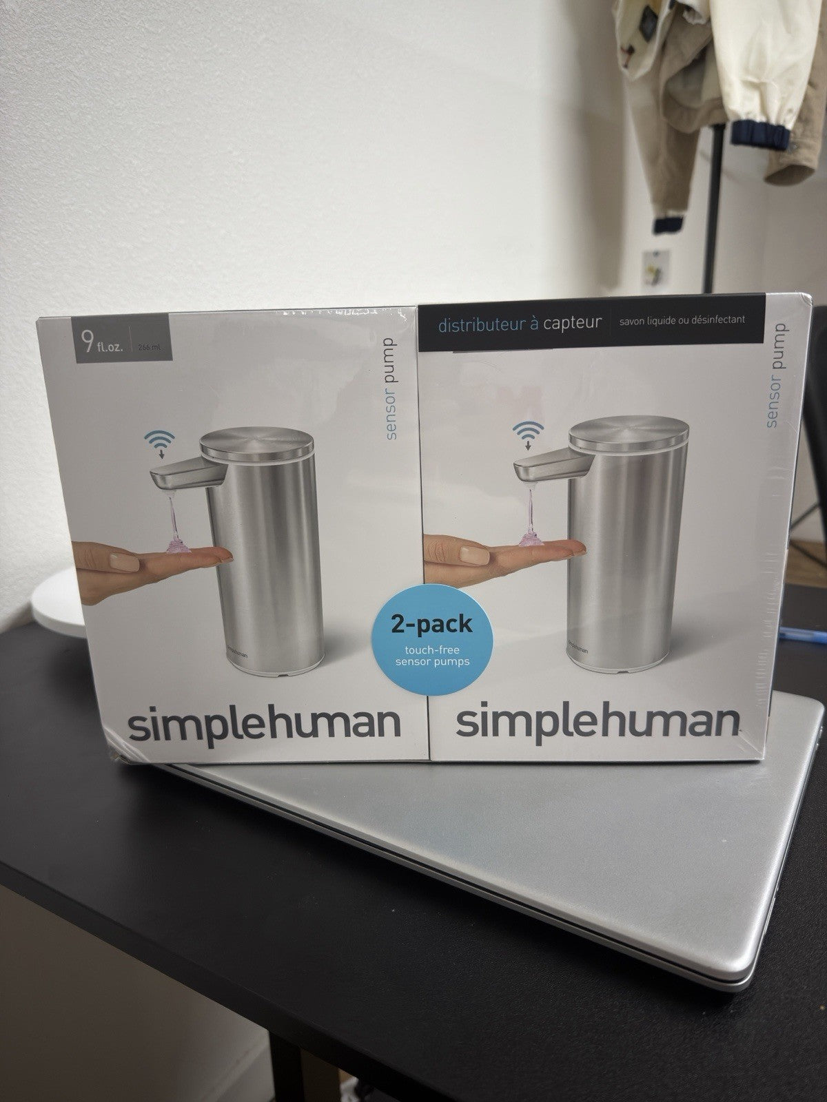simplehuman 9oz Automatic Sensor Pump - Refillable Touchless Liquid Soap New