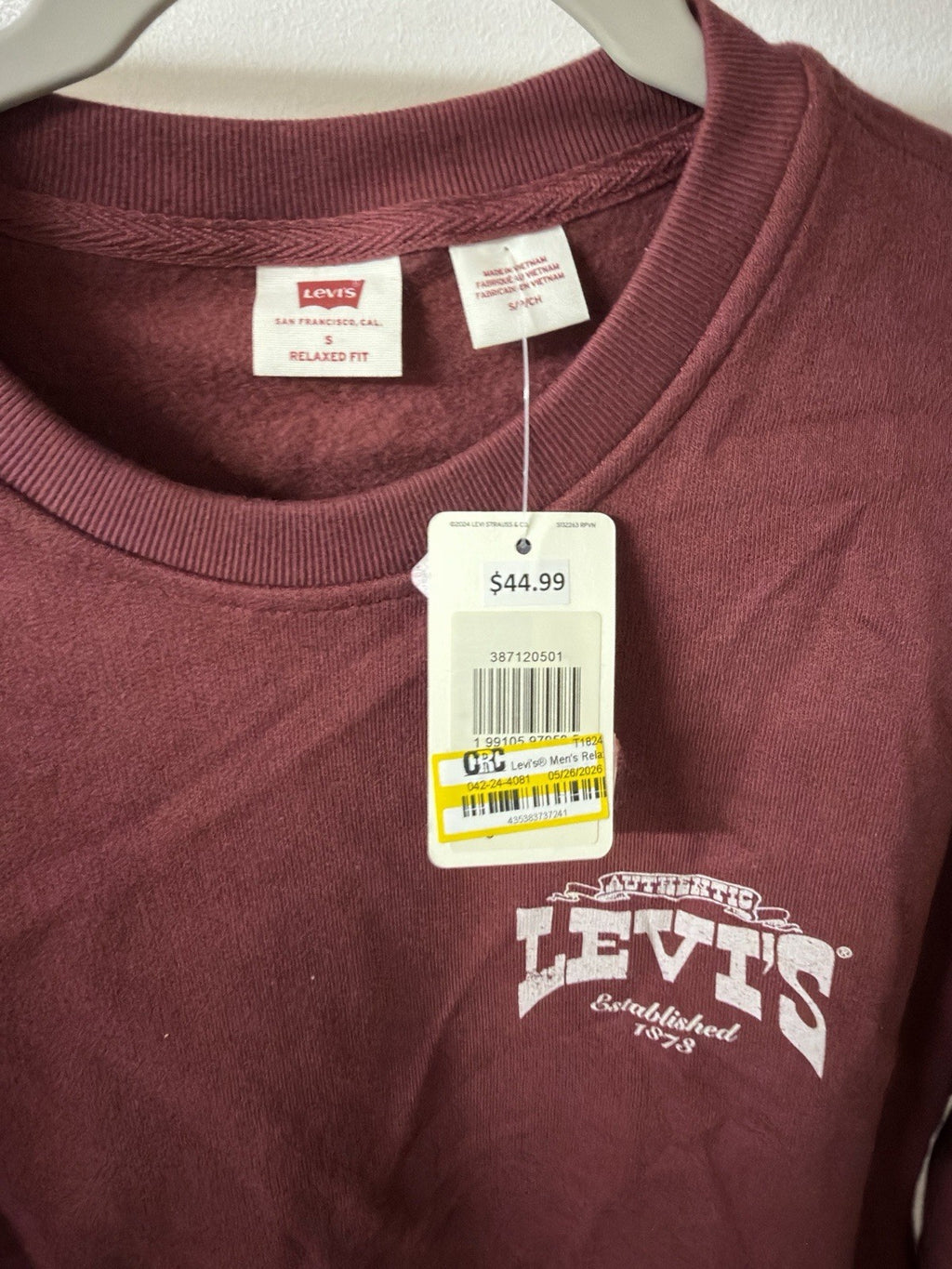 levis hoodie men Small B.8