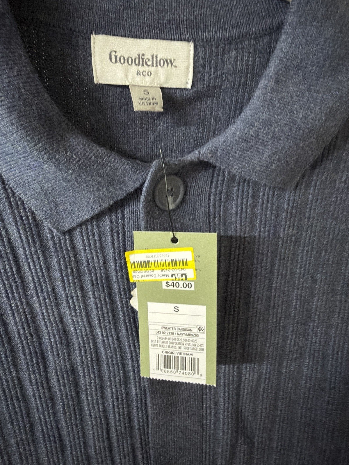 goodfellow sweater cardigan Small B.8
