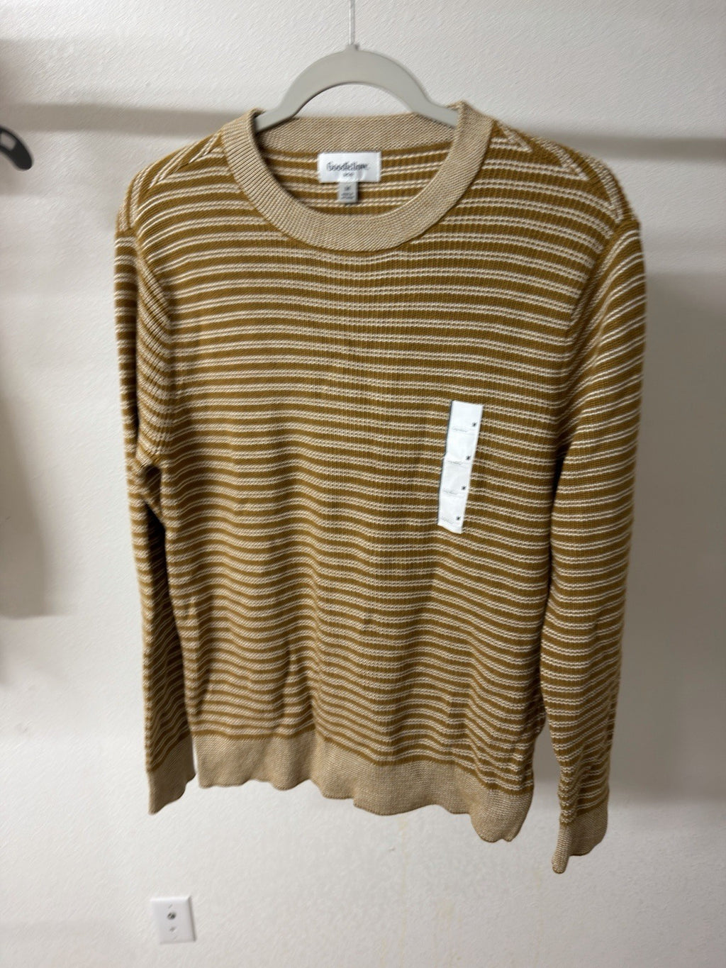 Goodfellow TEXTURED CREW SWEATER Medium B.8