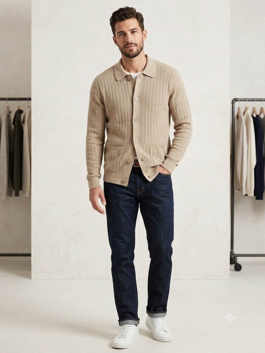 goodfellow sweater cardigan Tan B.8