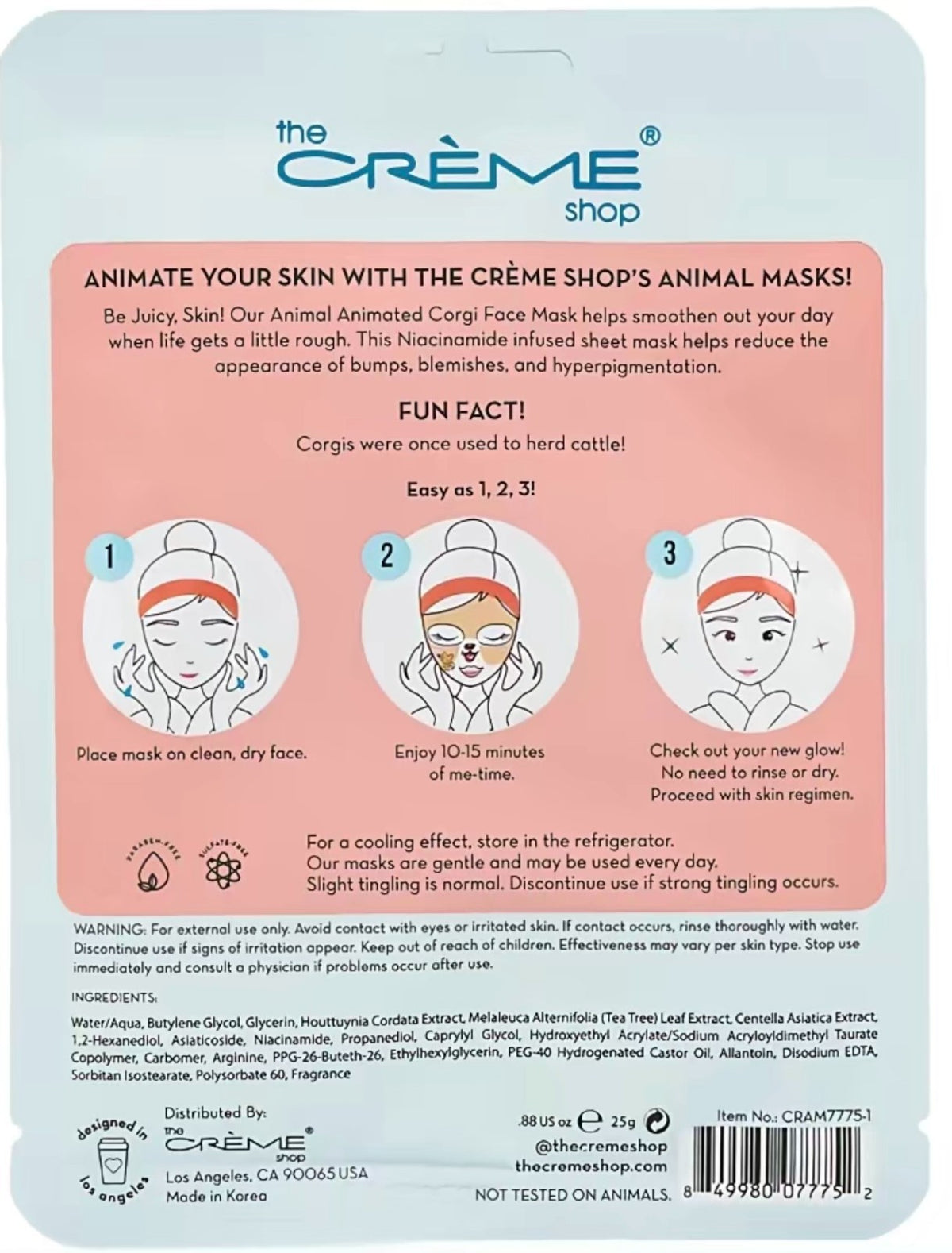the creme shop face mask