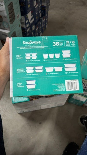 Snapware Clear BPA-Plastic Storage Container Set 38 pcs