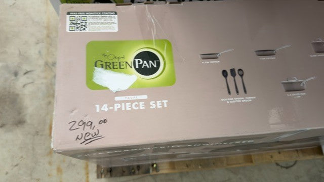 greenpan pro 5 14 set beige