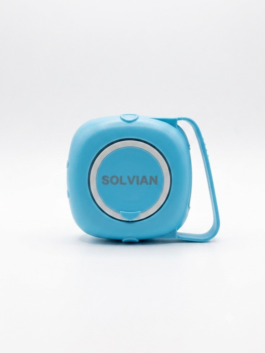 Dog Bath Brush Solvian Whit Shampoo Dispenser Blue