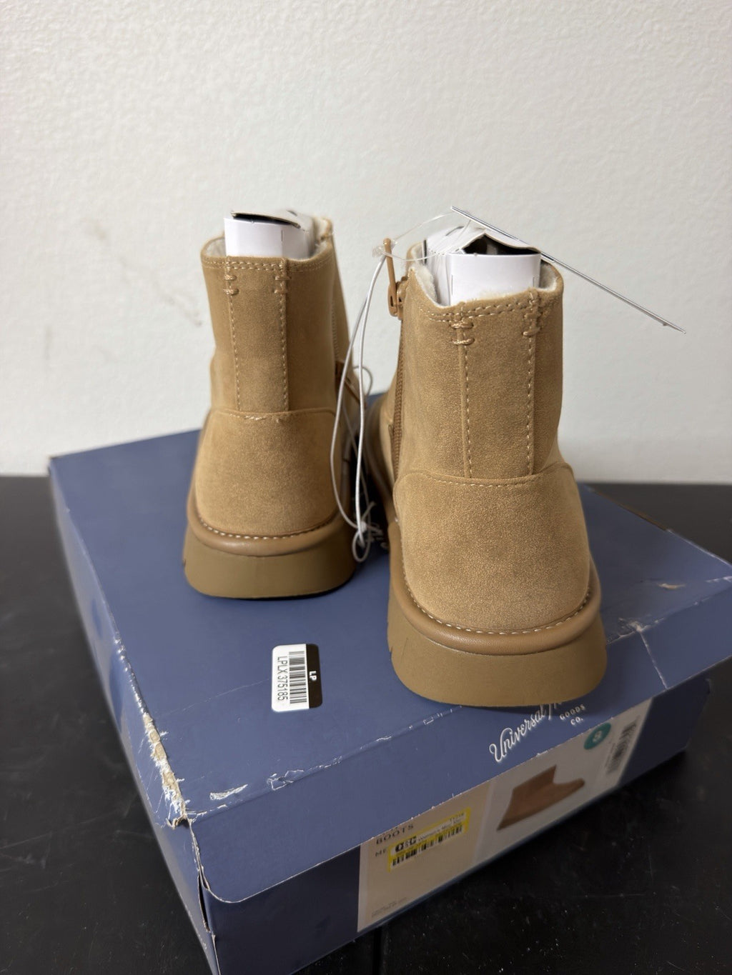 universal Thread May Faux Suede Booties with Memory Foam Insole Tan Size 8 Women
