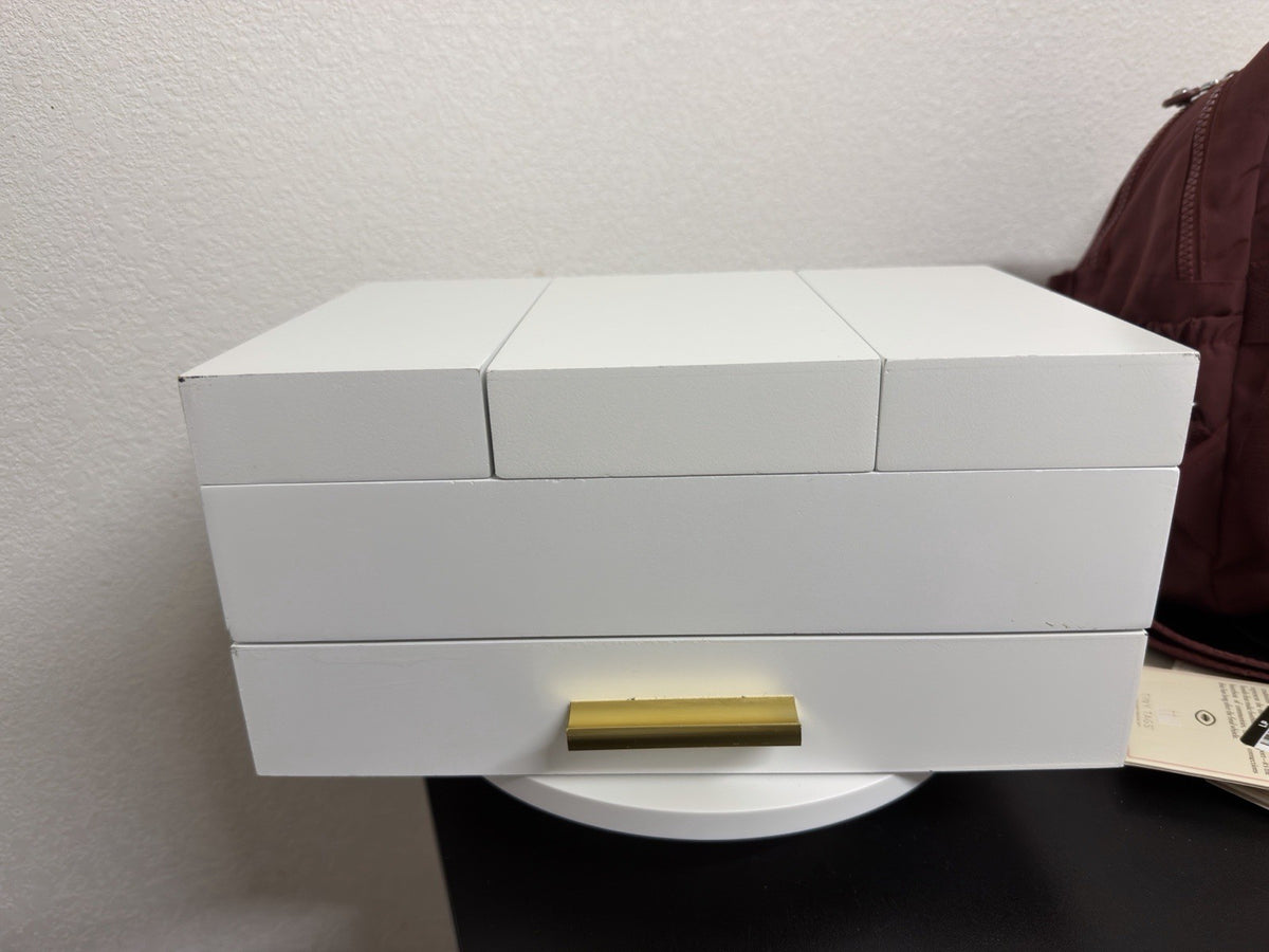 jewelry organizer box White
