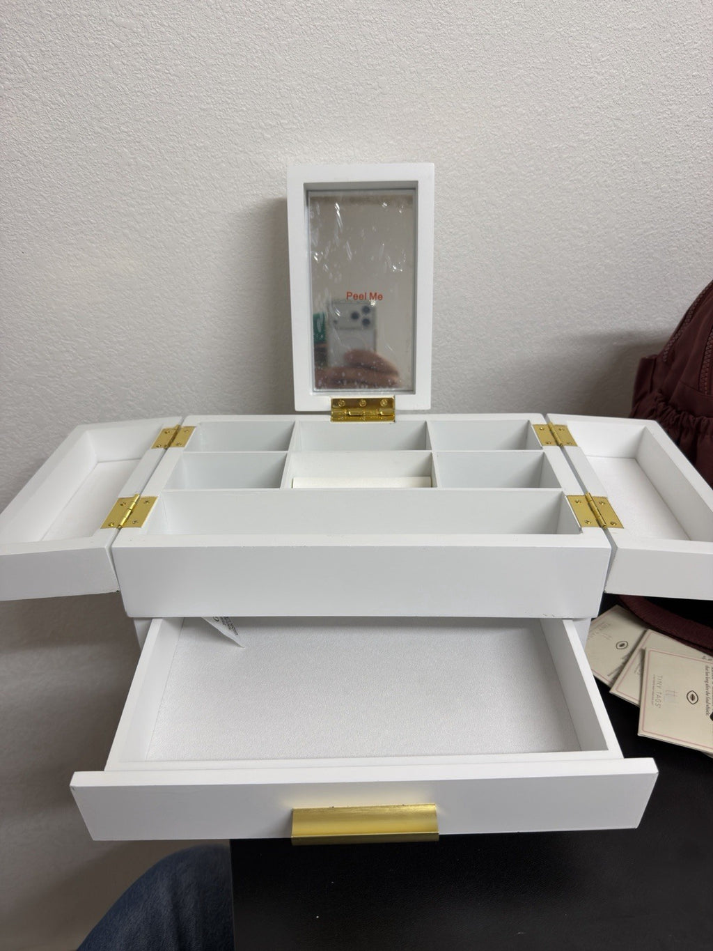 jewelry organizer box White