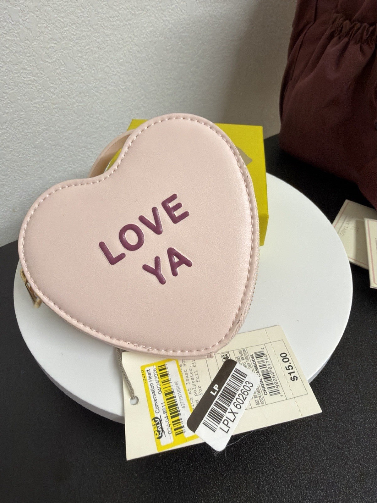 A New Day Conversation Heart Pink. B.4