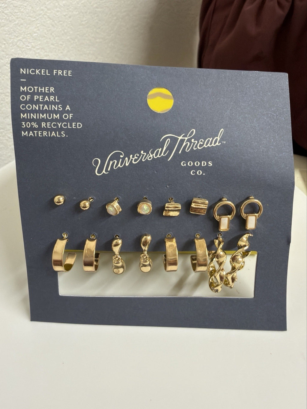 Universal Thread Fashion Jewelry  Pierced Earrings Set of 8