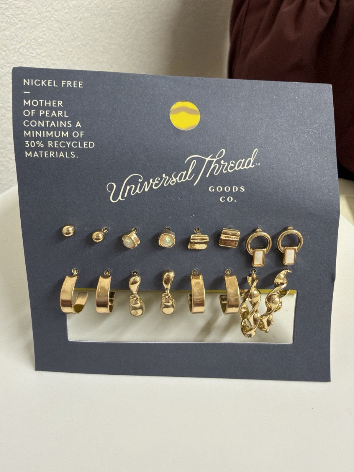 Universal Thread Fashion Jewelry  Pierced Earrings Set of 8