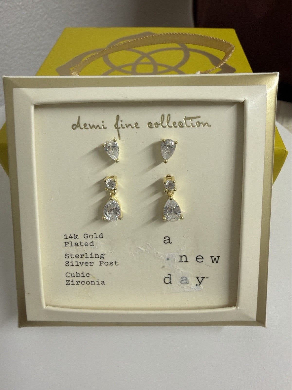 A New Day Demi Fine Collection 14k Gold Plated Earrings