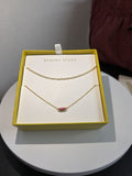 Kendra Scott Butterfly Pendant Gift Set Orange Stone 14K Gold Over Brass B4-22