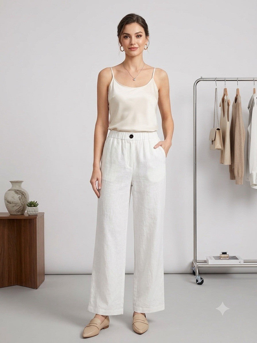 a new day pants 6 white B.3