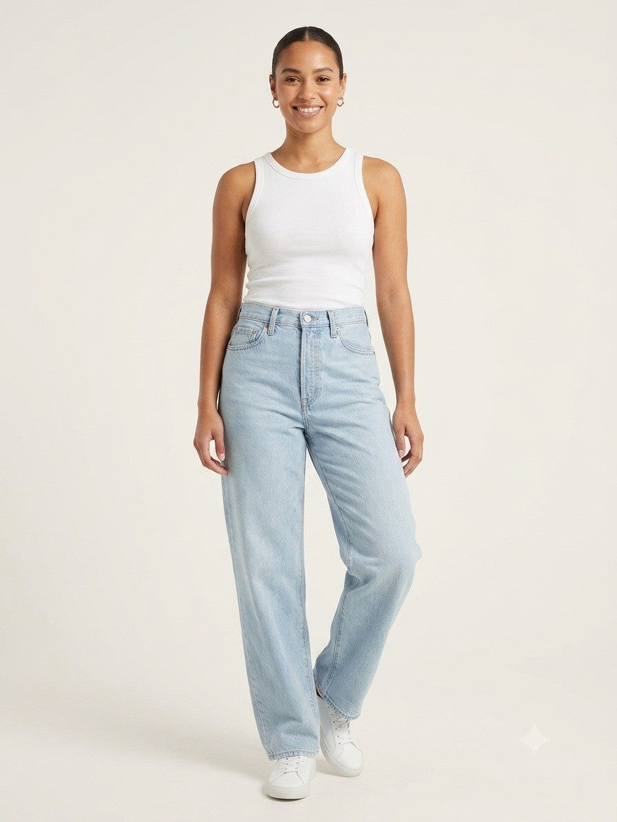 Universal Thread Women's Light Wash Straight Jeans Size 12 B.1