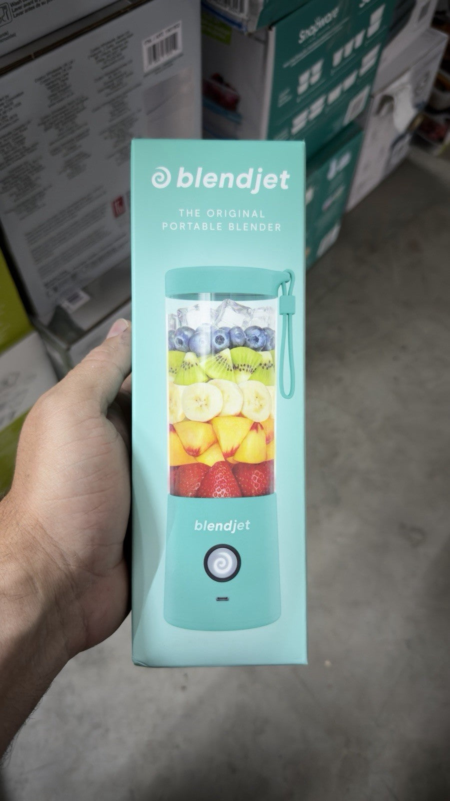 BlendJet Original Portable Handheld Blender 20 oz Blue Smoothie Maker brand New